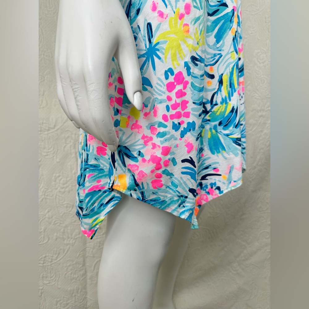 Lilly Pulitzer Melle Trapeze Serene Blue Tippy Top Dress - Picture 7 of 10
